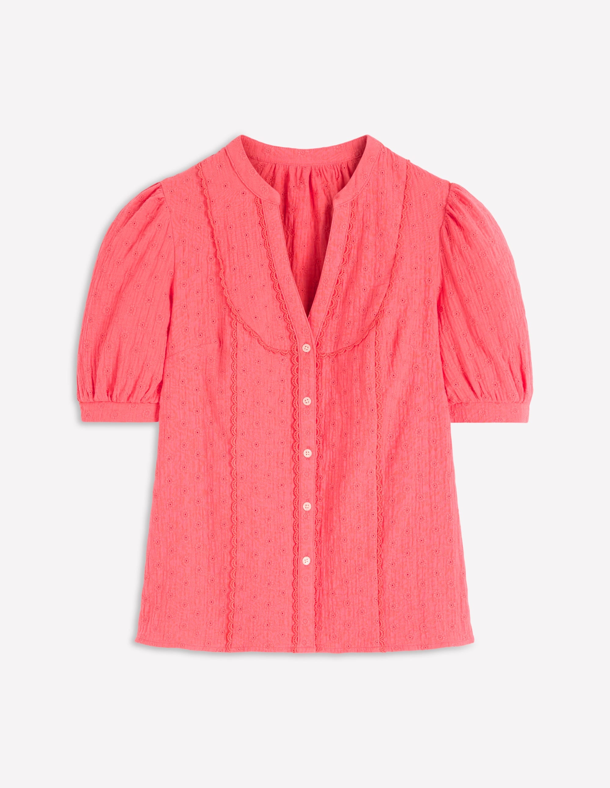 Trim Insert Double Cloth Top-Rosebud - Image 5
