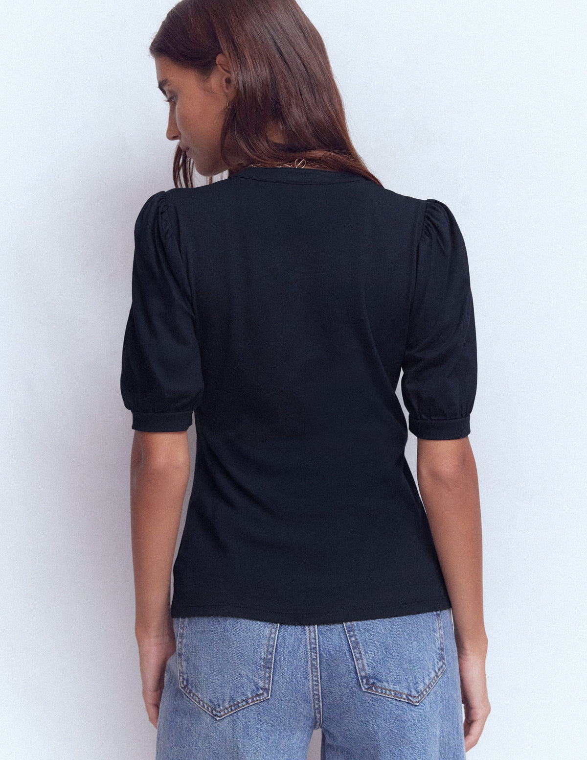 Supersoft Short Sleeve Henley-Navy - Image 3
