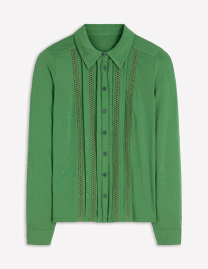 Trim Detail Jersey Shirt-Broadbean-5