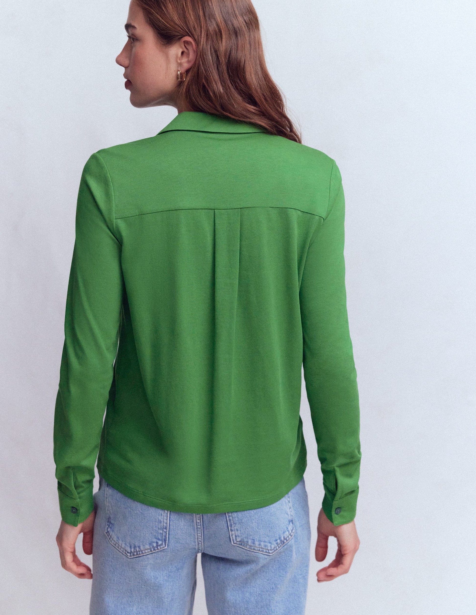 Trim Detail Jersey Shirt-Broadbean-3