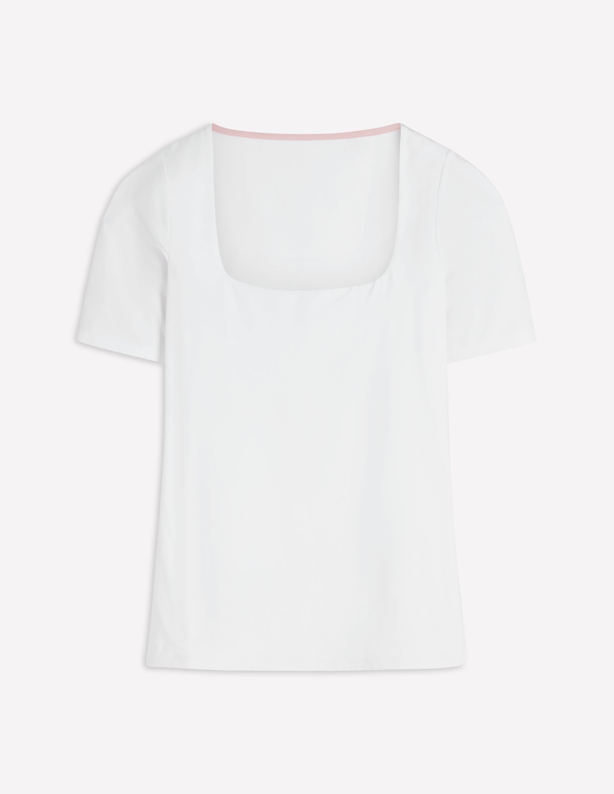 Brooke Double Layer T-shirt-White - Image 6