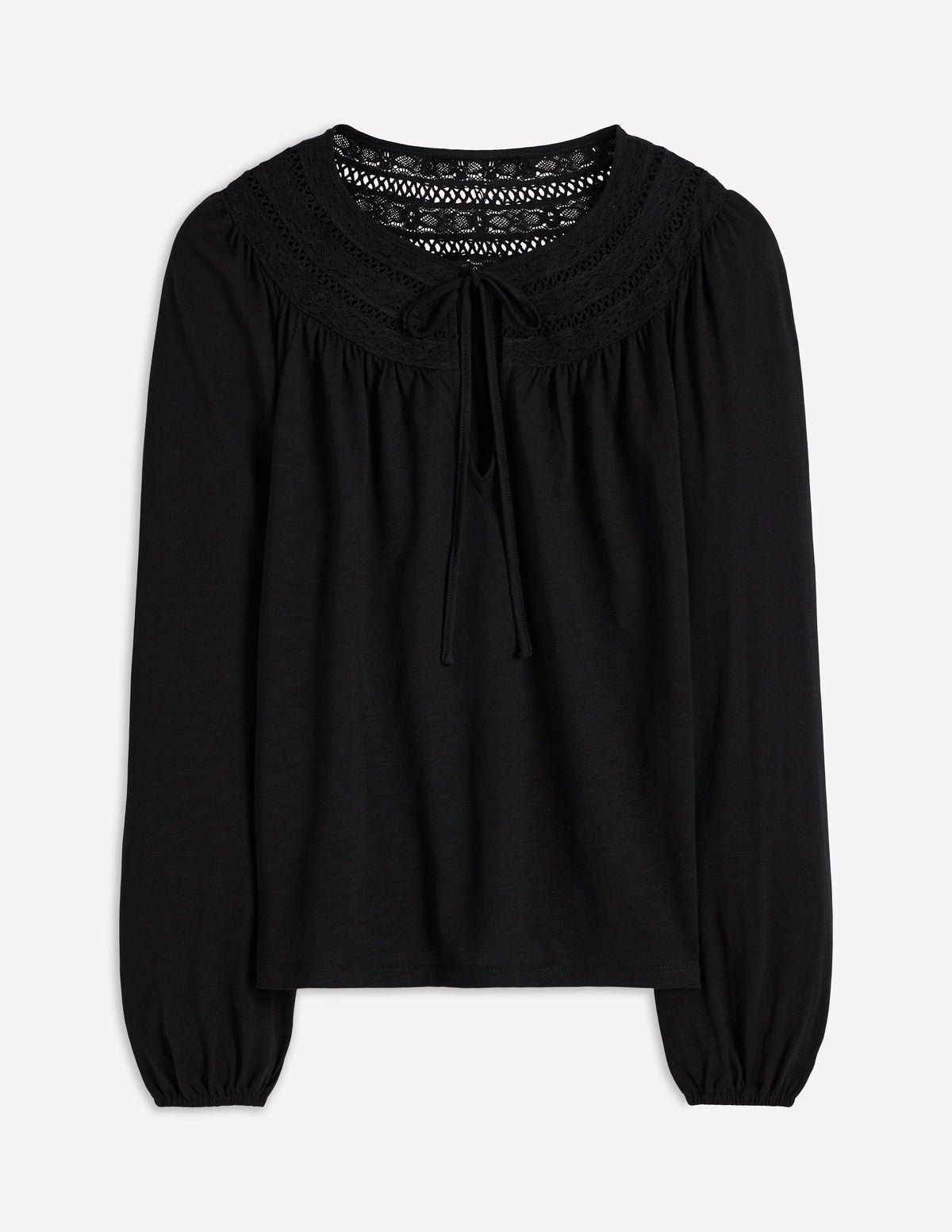 Edi Trim Detail Top-Black - Image 4