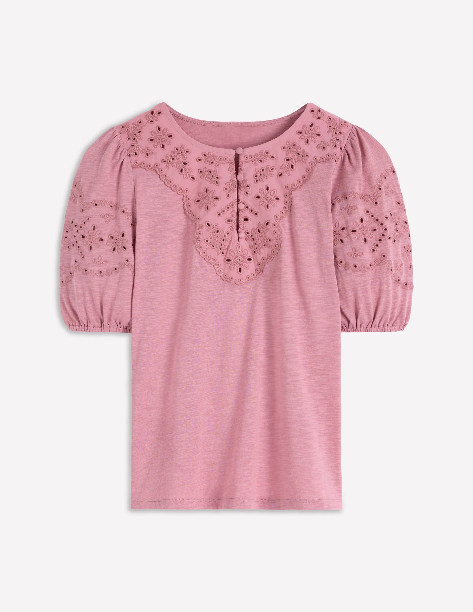 Ada Broderie Mix Top-Lilas-5