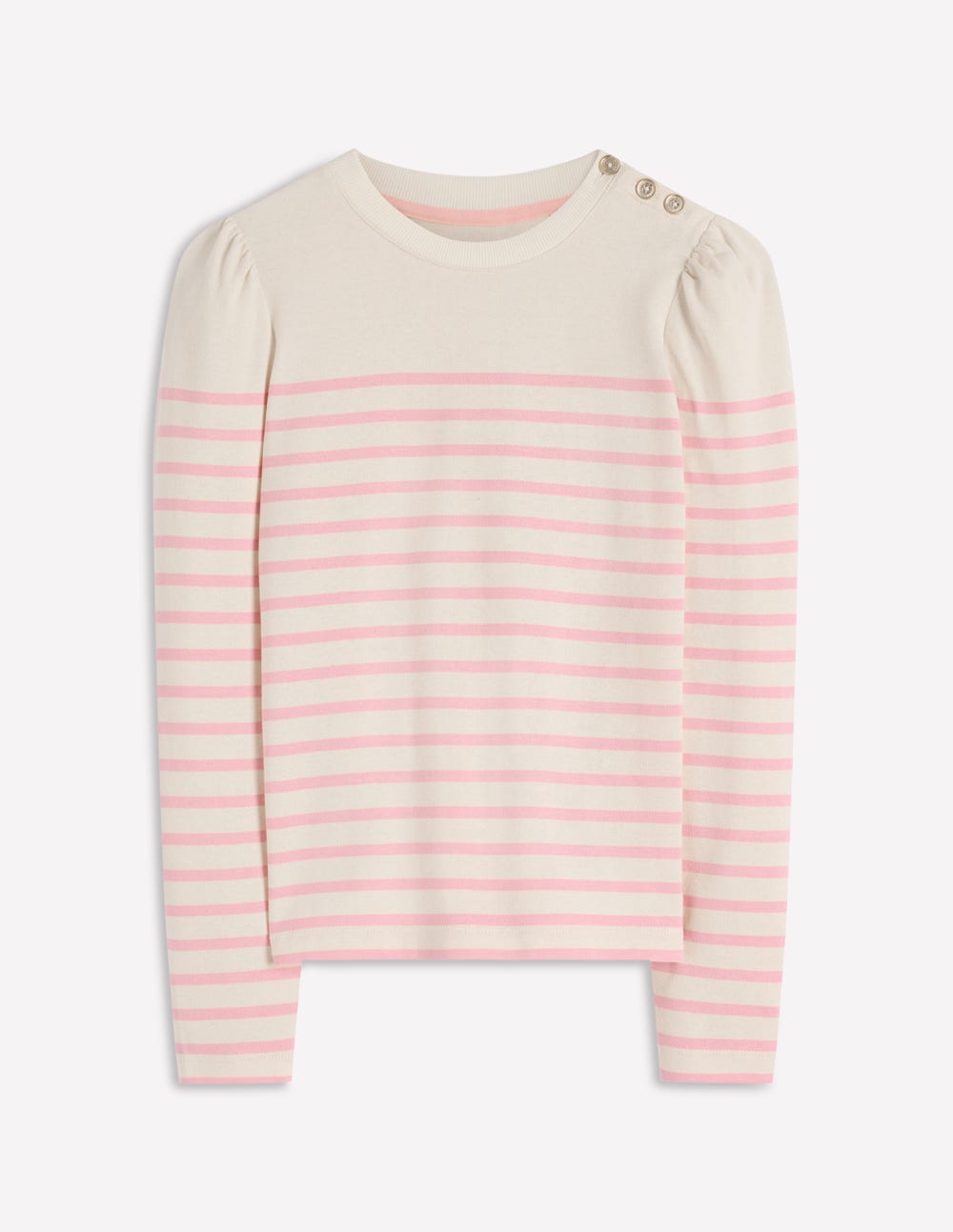 Button Shoulder Mariner-Spring Blossom Pink Stripe-4