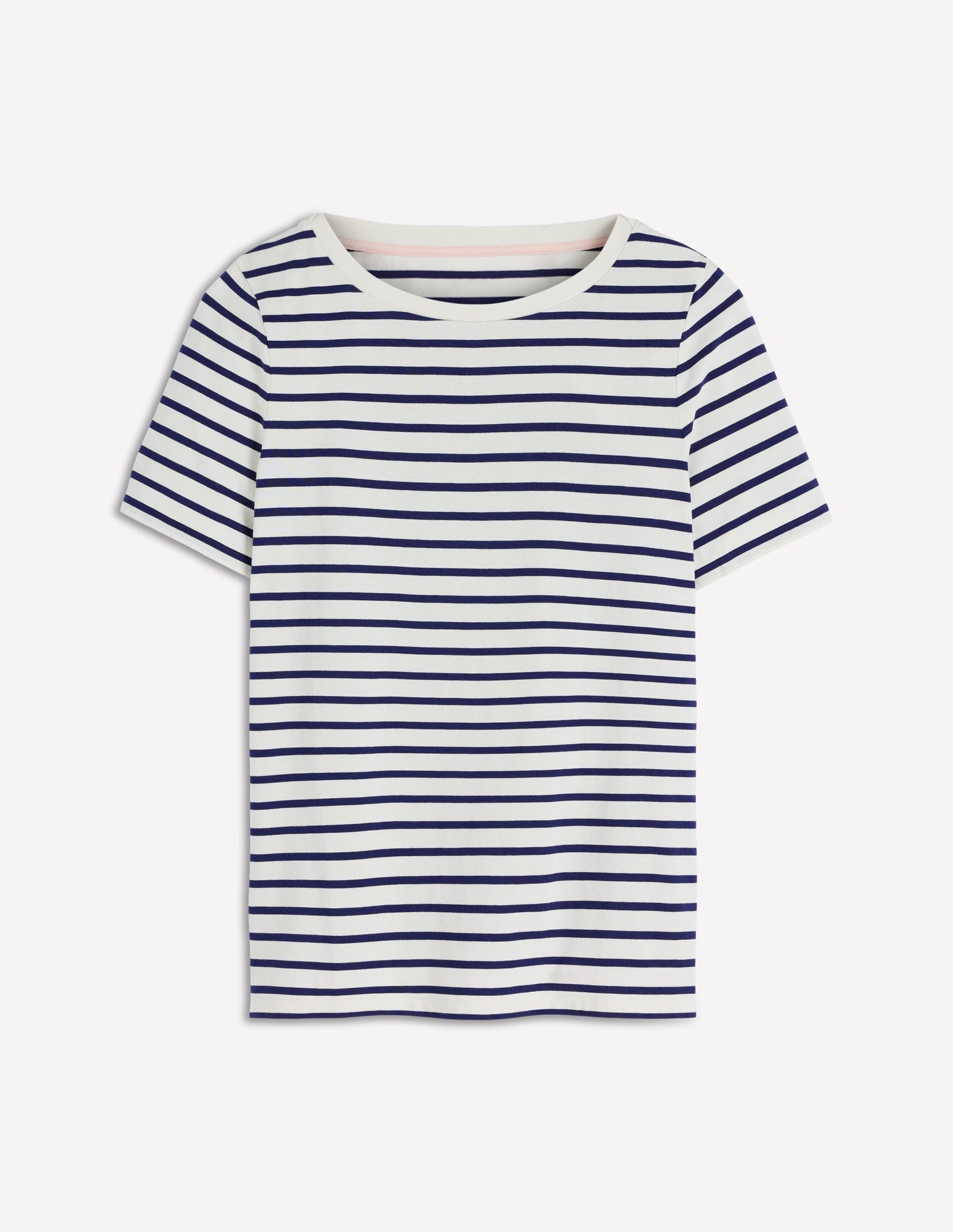 Olivia Short Sleeve Breton-Ivory, Navy