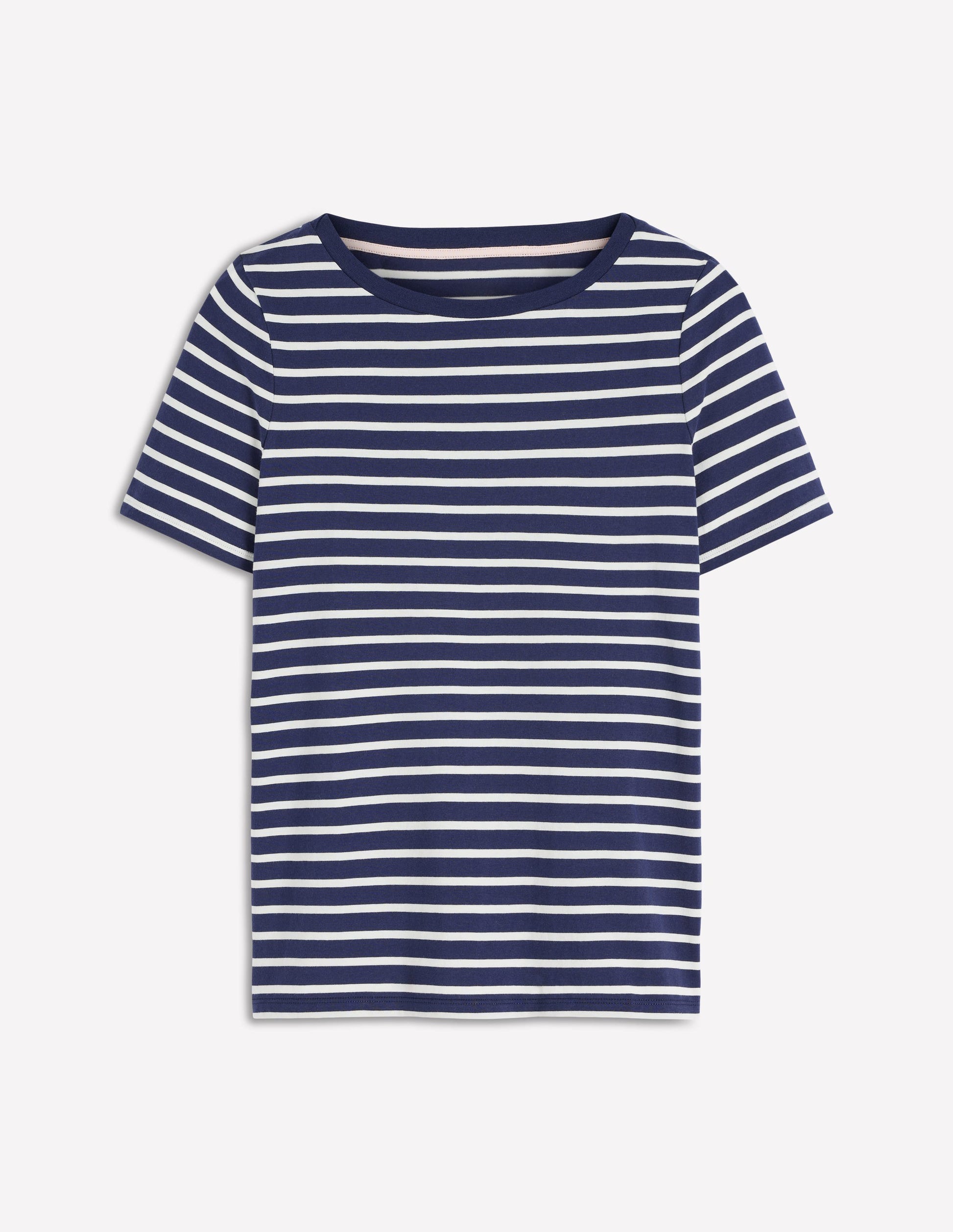Olivia Short Sleeve Breton-Navy, Ivory-5