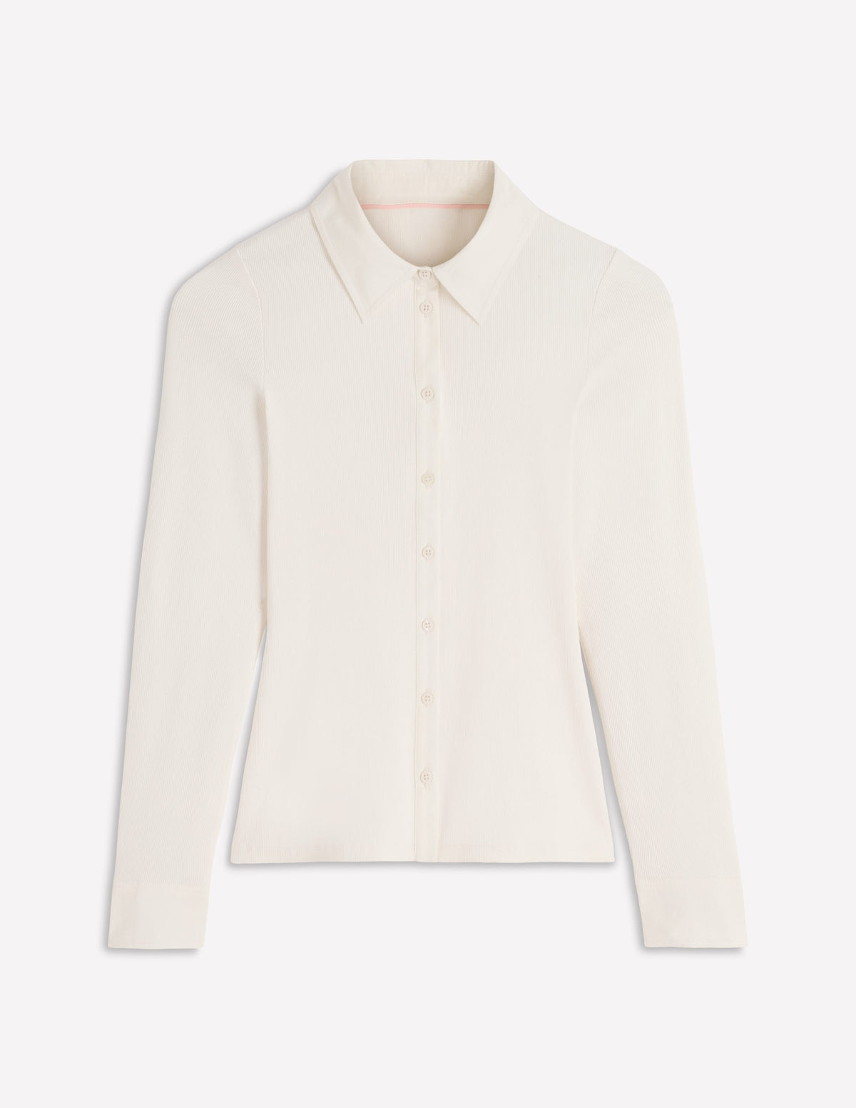 Collared Button Through Top-Ivory - Image 6