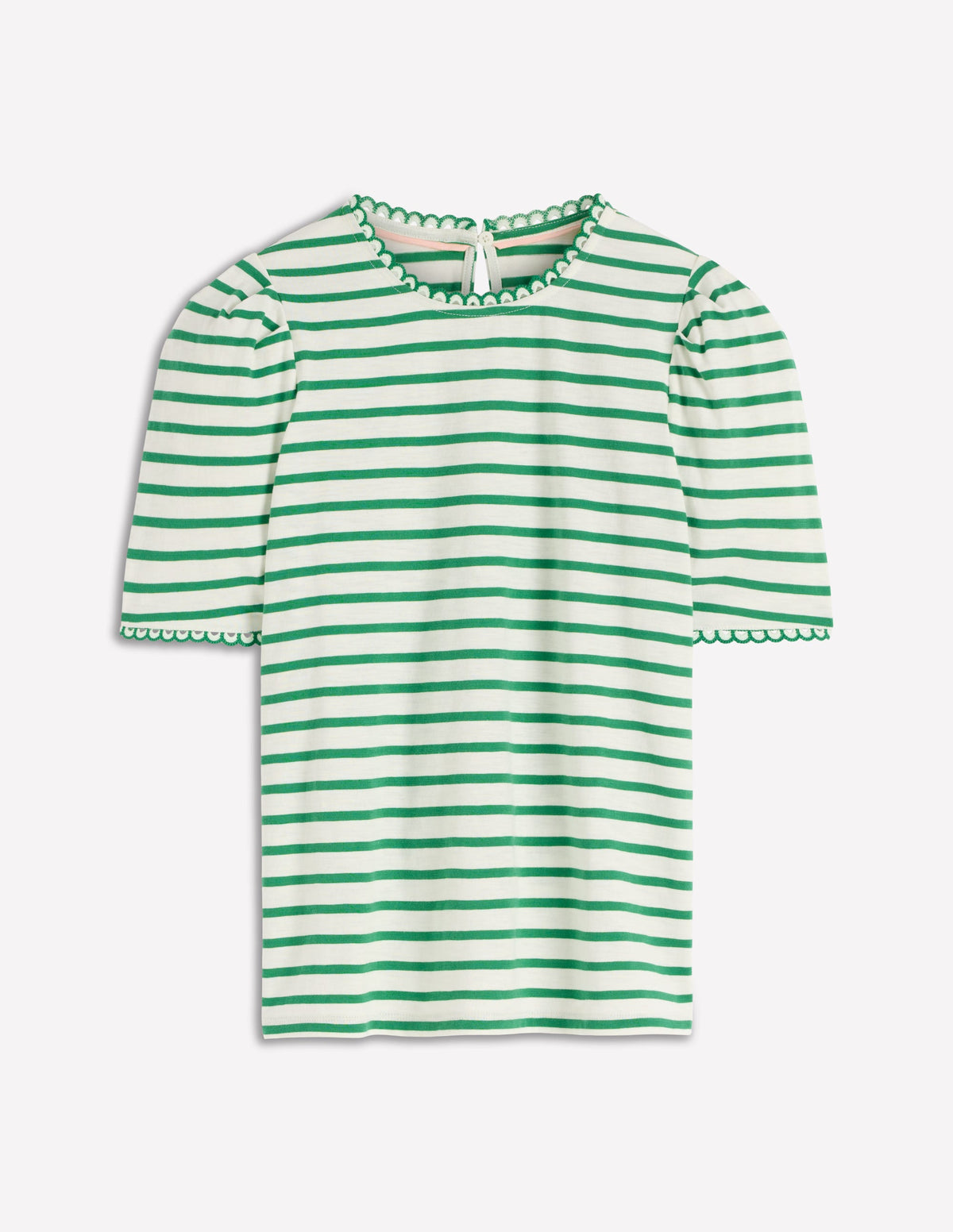 Ali Trim T-shirt-Ivory and Amazon Stripe - Image 5