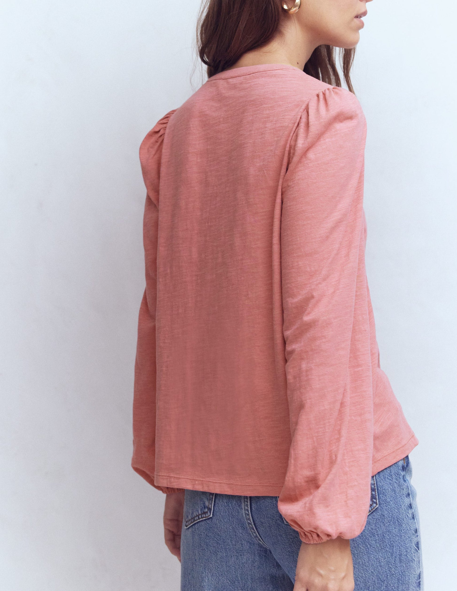 Poppy Long Sleeve Top-Dusty Rose-3