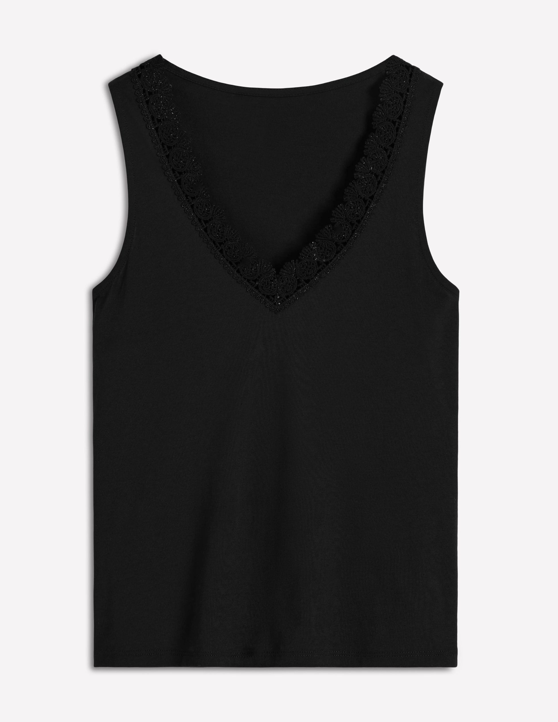 Supersoft V Neck Trim Vest-Black Beauty-5