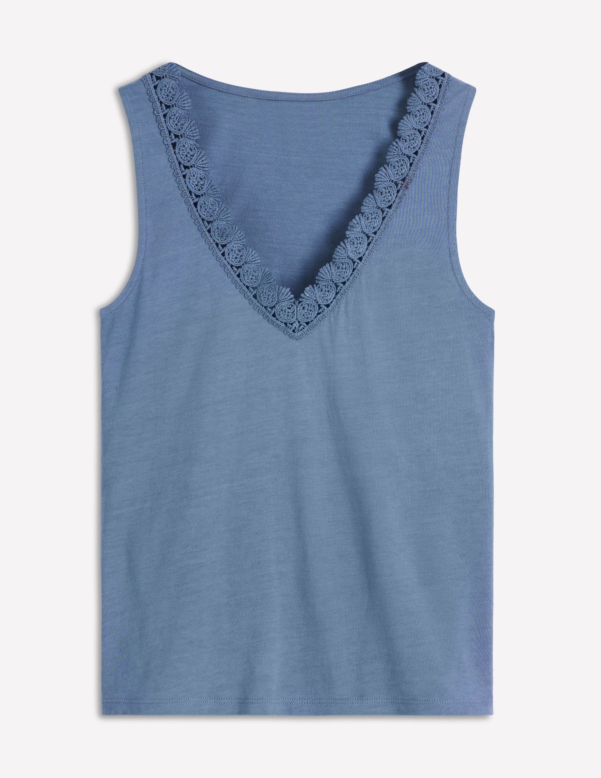 Supersoft V Neck Trim Vest-Captains Blue-5