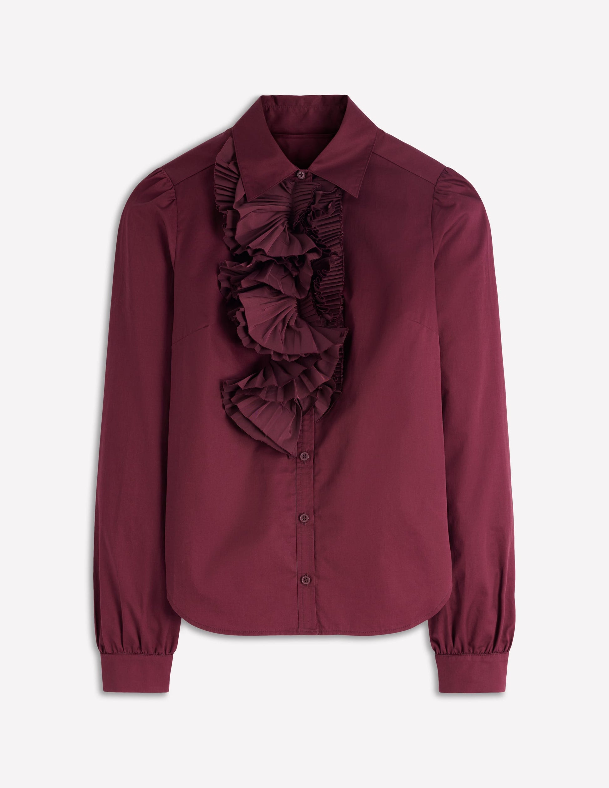 Cara Ruffle Shirt-Deep Wisteria-5