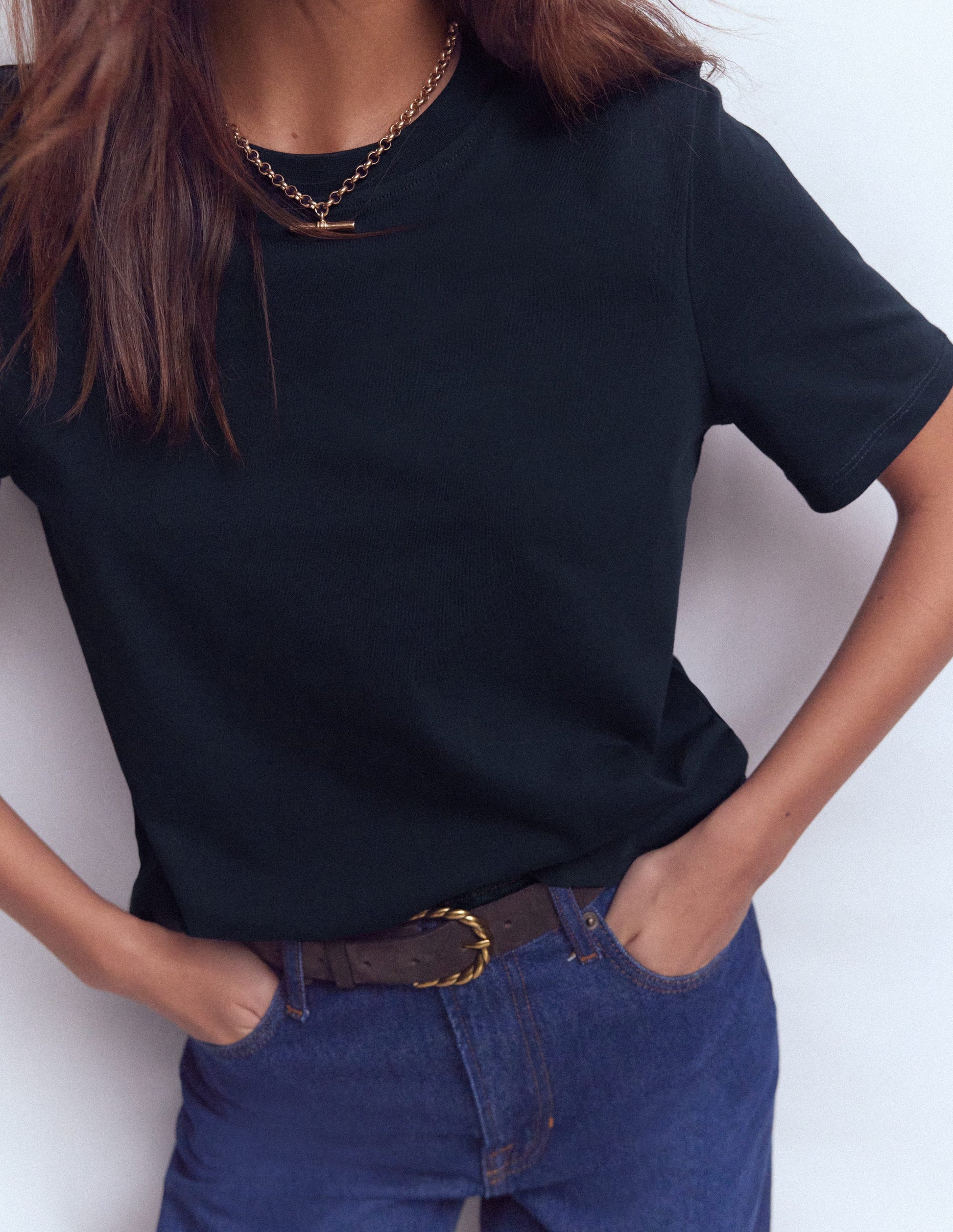 Cotton T-Shirt-Navy-2