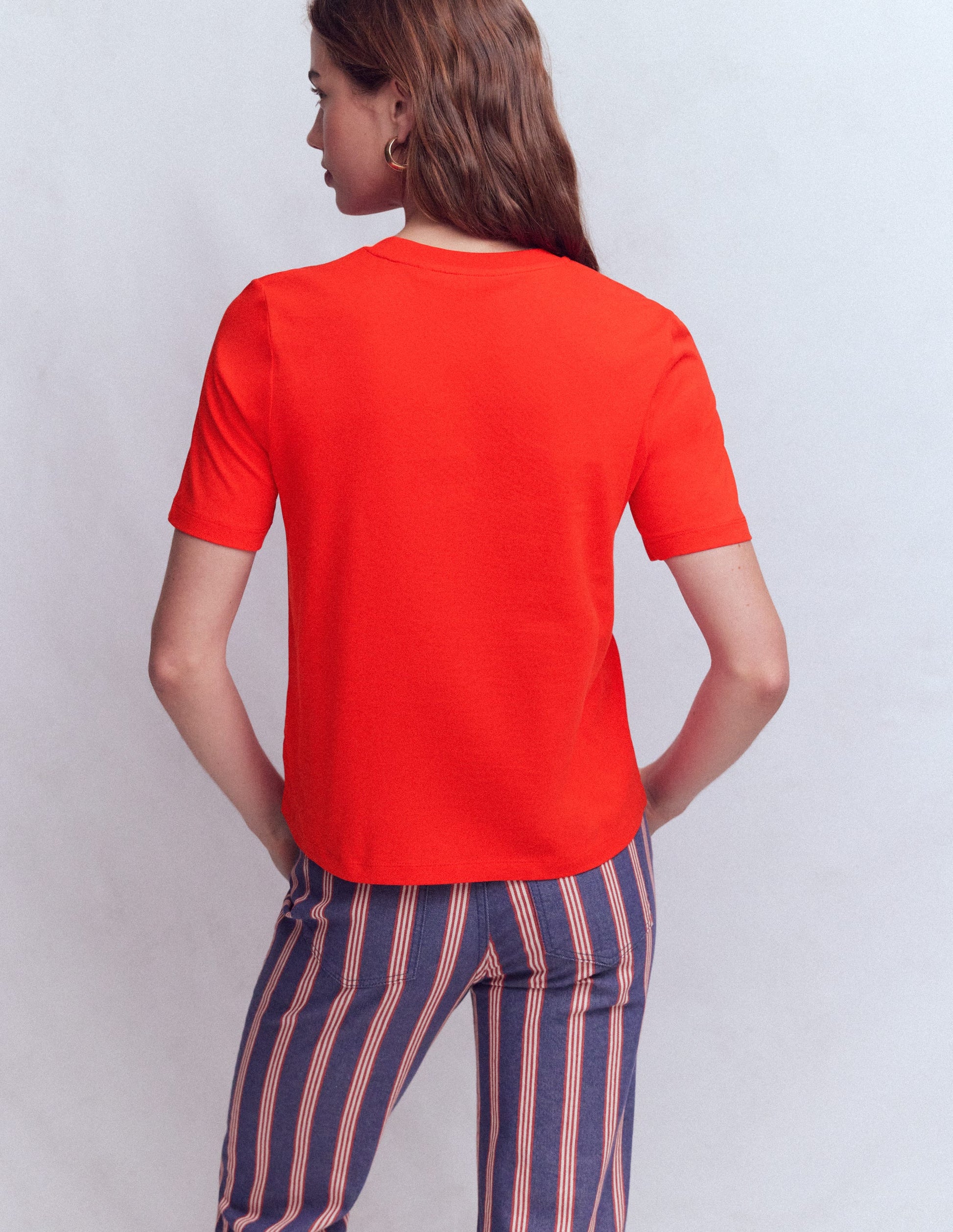 Cotton T-Shirt-Red-3