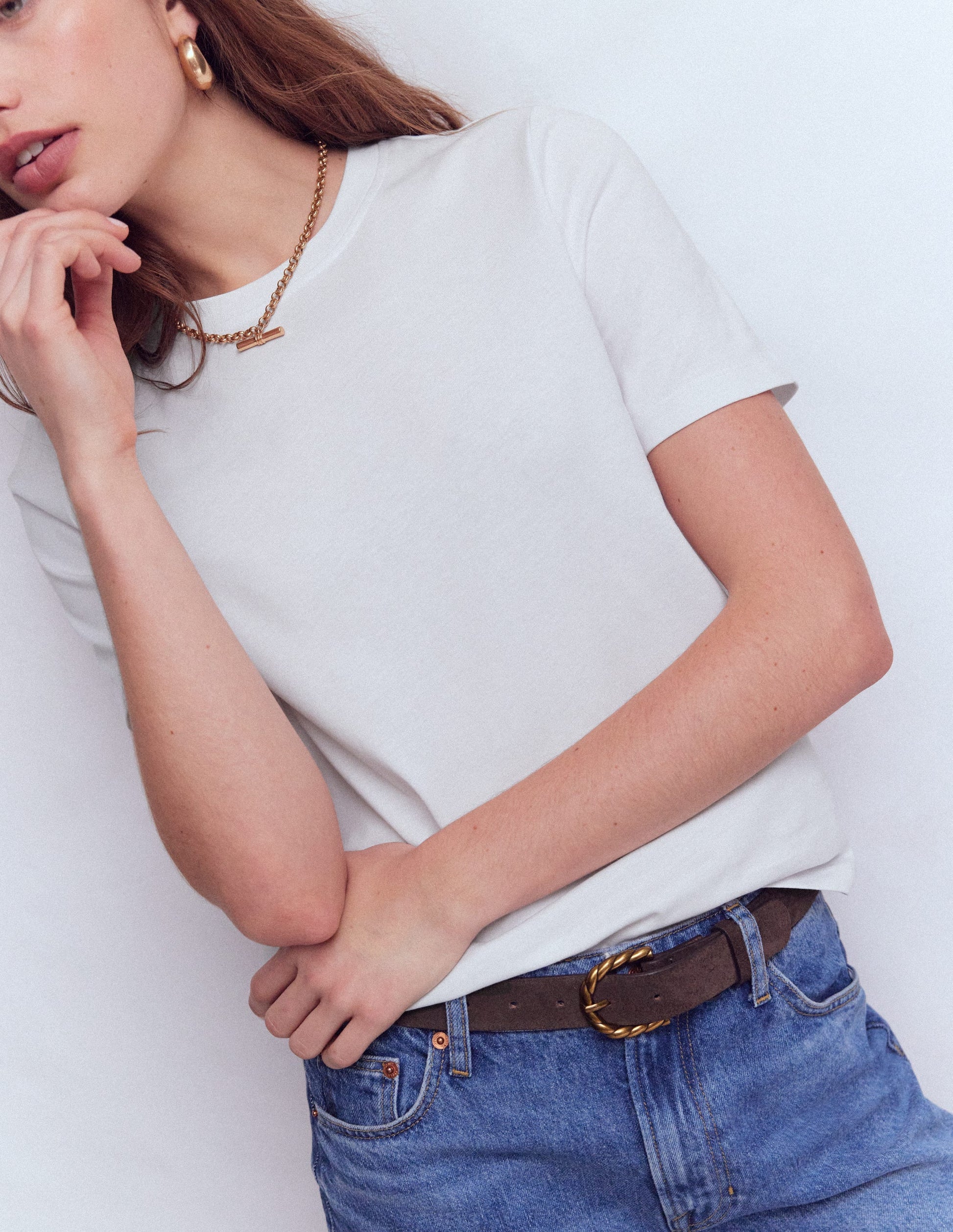 Cotton T-Shirt-White-2