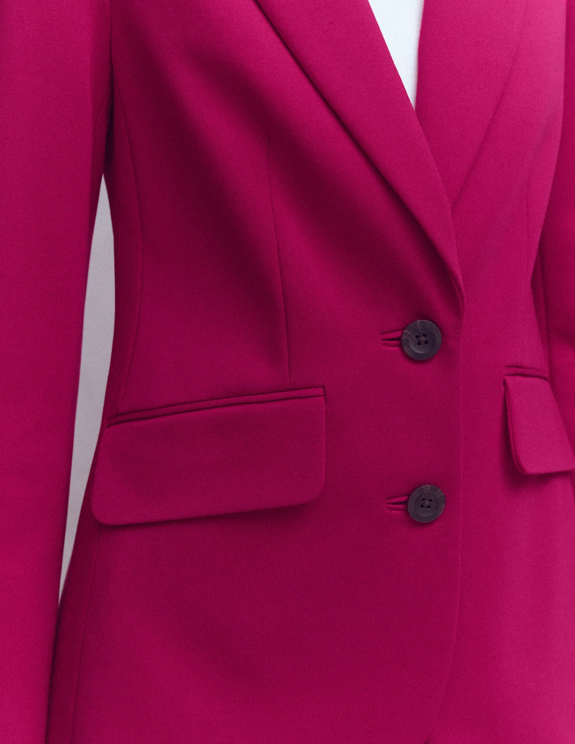 Marylebone Ponte Blazer-Pomegranate - Image 2
