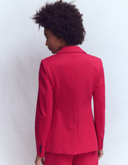 Marylebone Ponte Blazer-Pomegranate-3