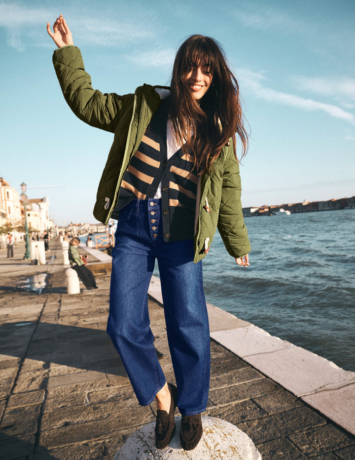 Duffle Quilted Parka-Green