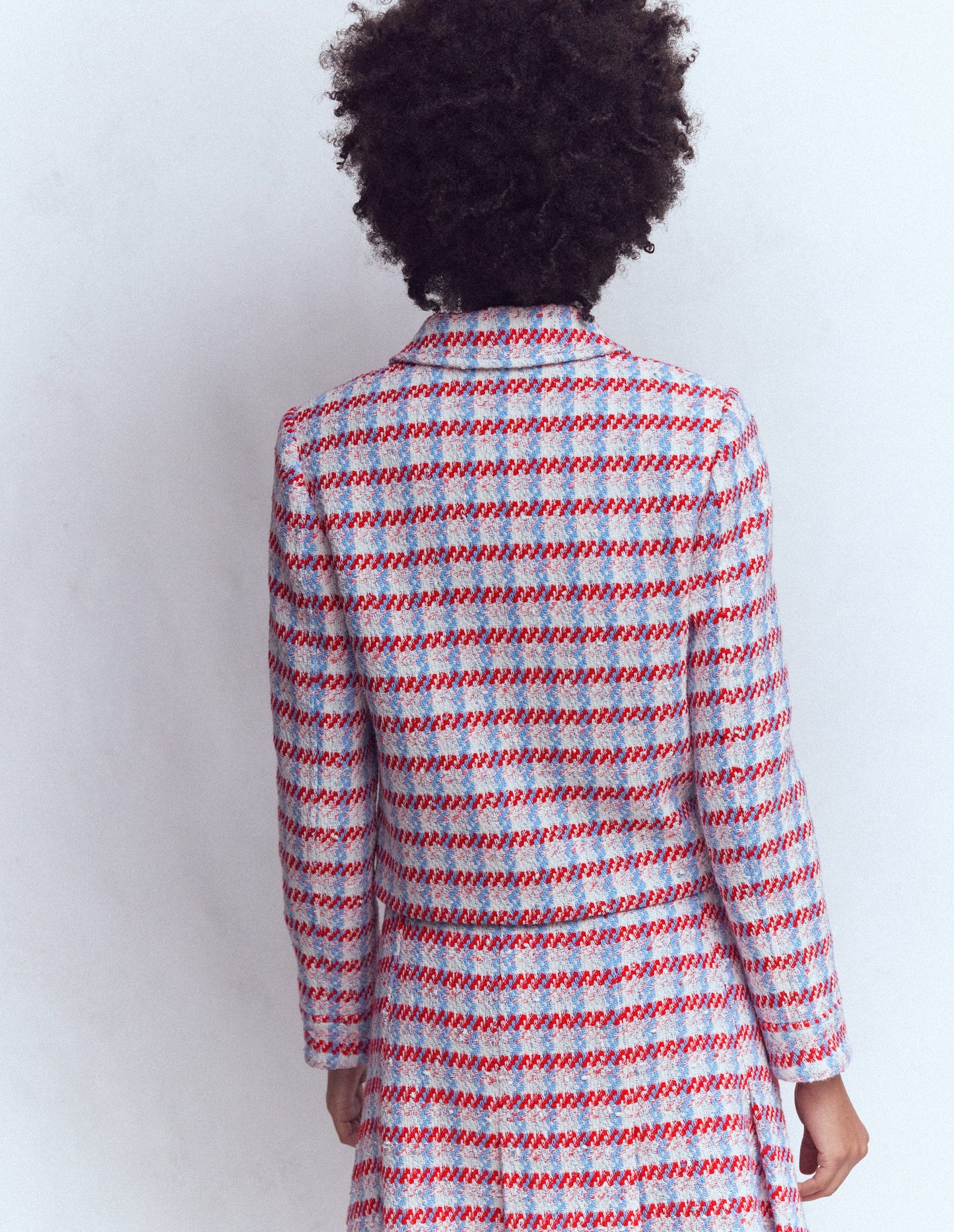 Lisburn Patch Pocket Jacket-Pink Textured