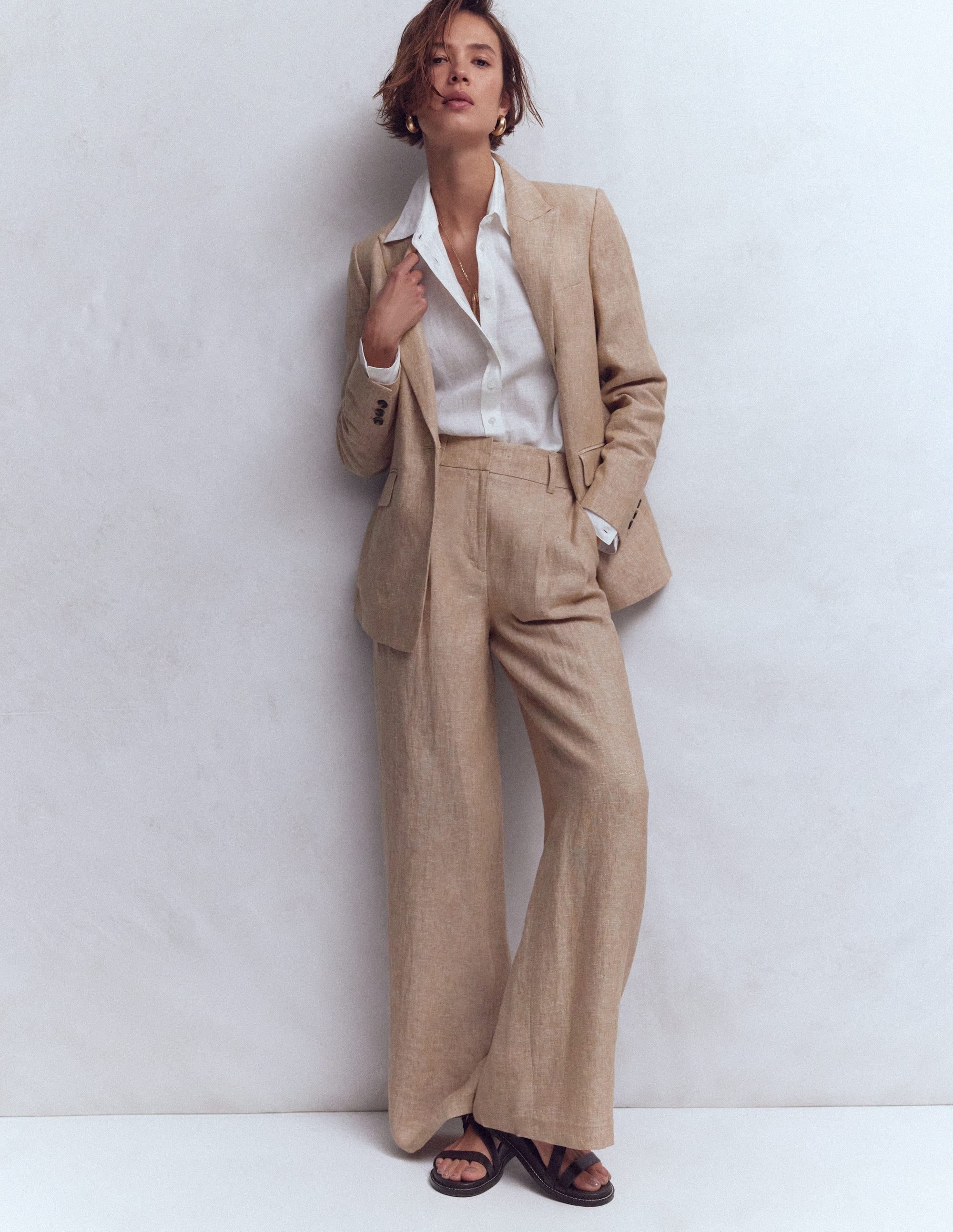 Woodbridge Linen Blazer-Amphora, Chambray - Image 4