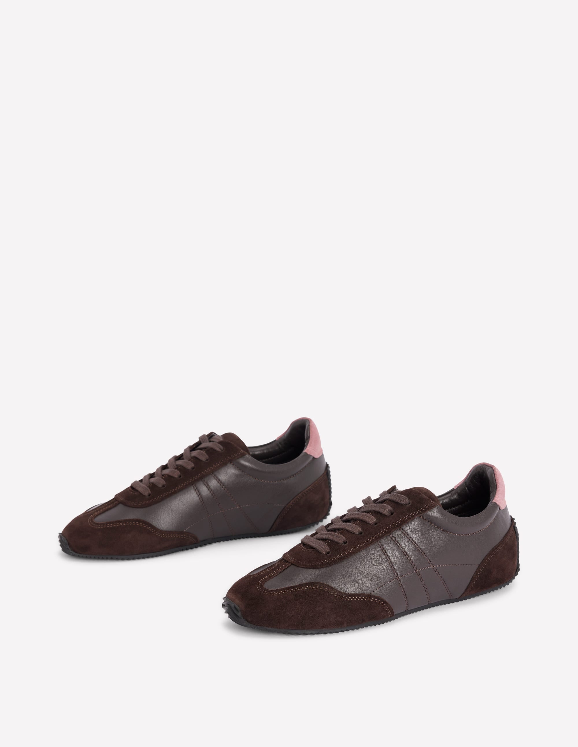 Delphine Slim Sole Trainers-Chocolate - Image 3