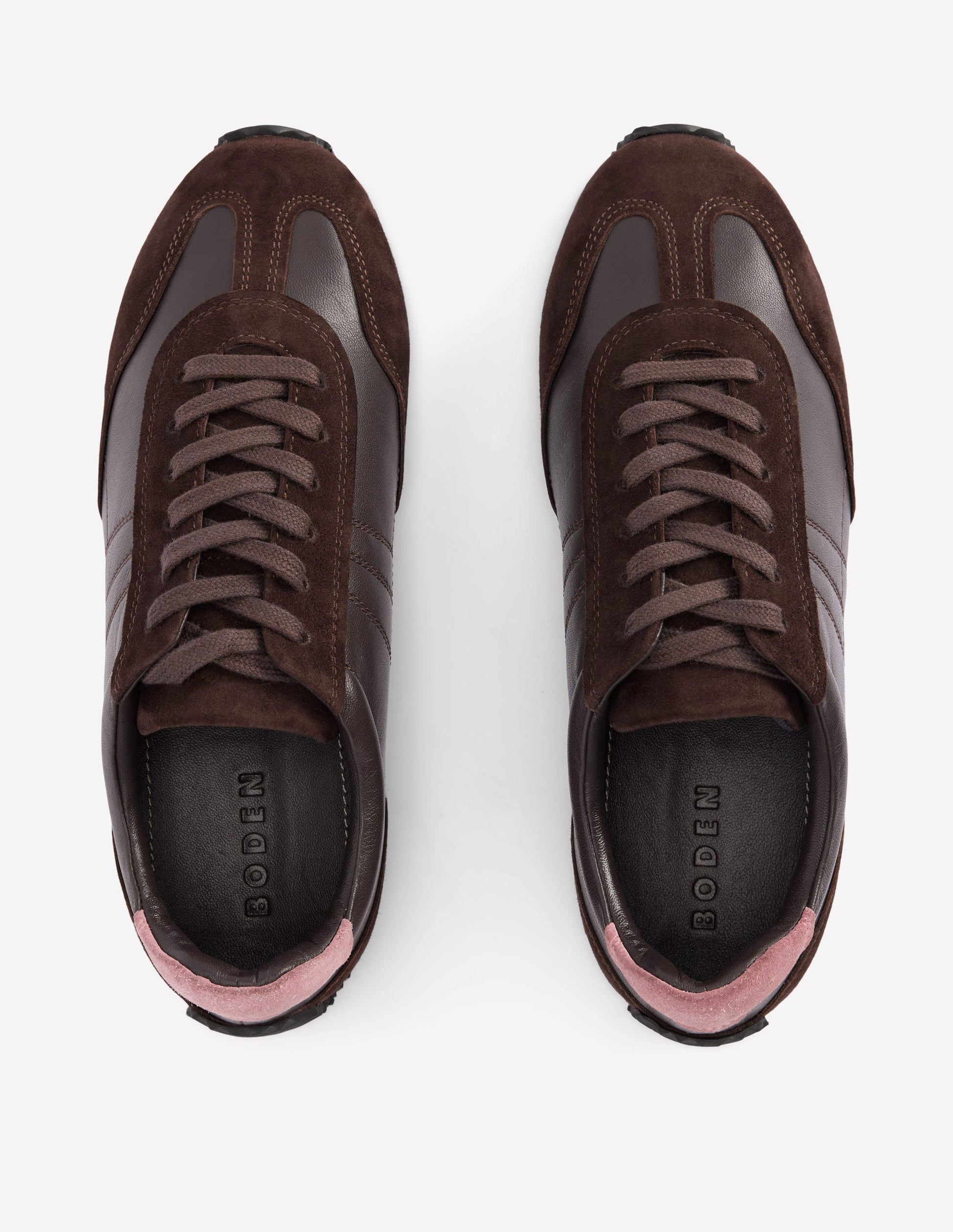 Delphine Slim Sole Trainers-Chocolate-5
