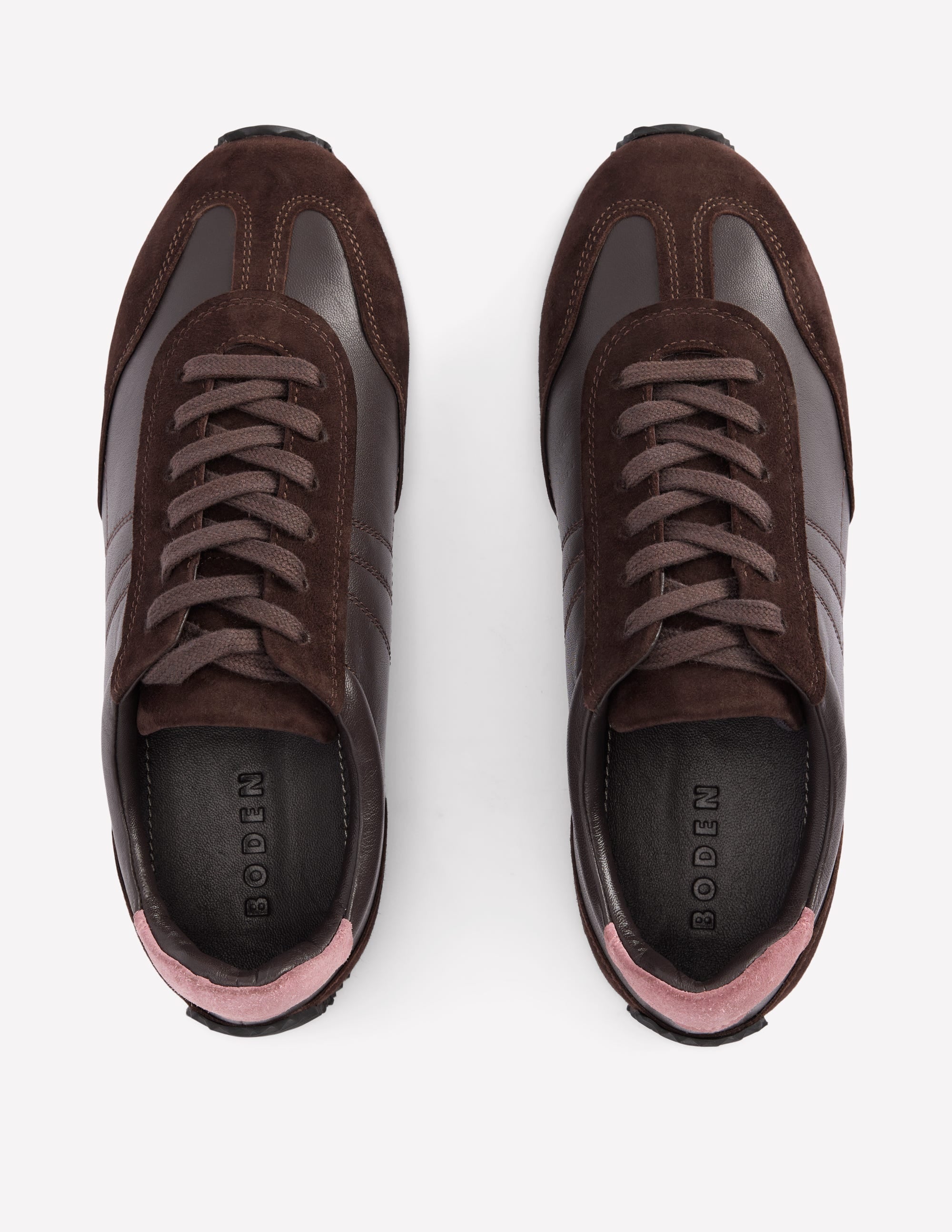 Delphine Slim Sole Trainers-Chocolate - Image 5