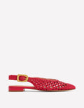 High Cut Flat Point-Red Weave
