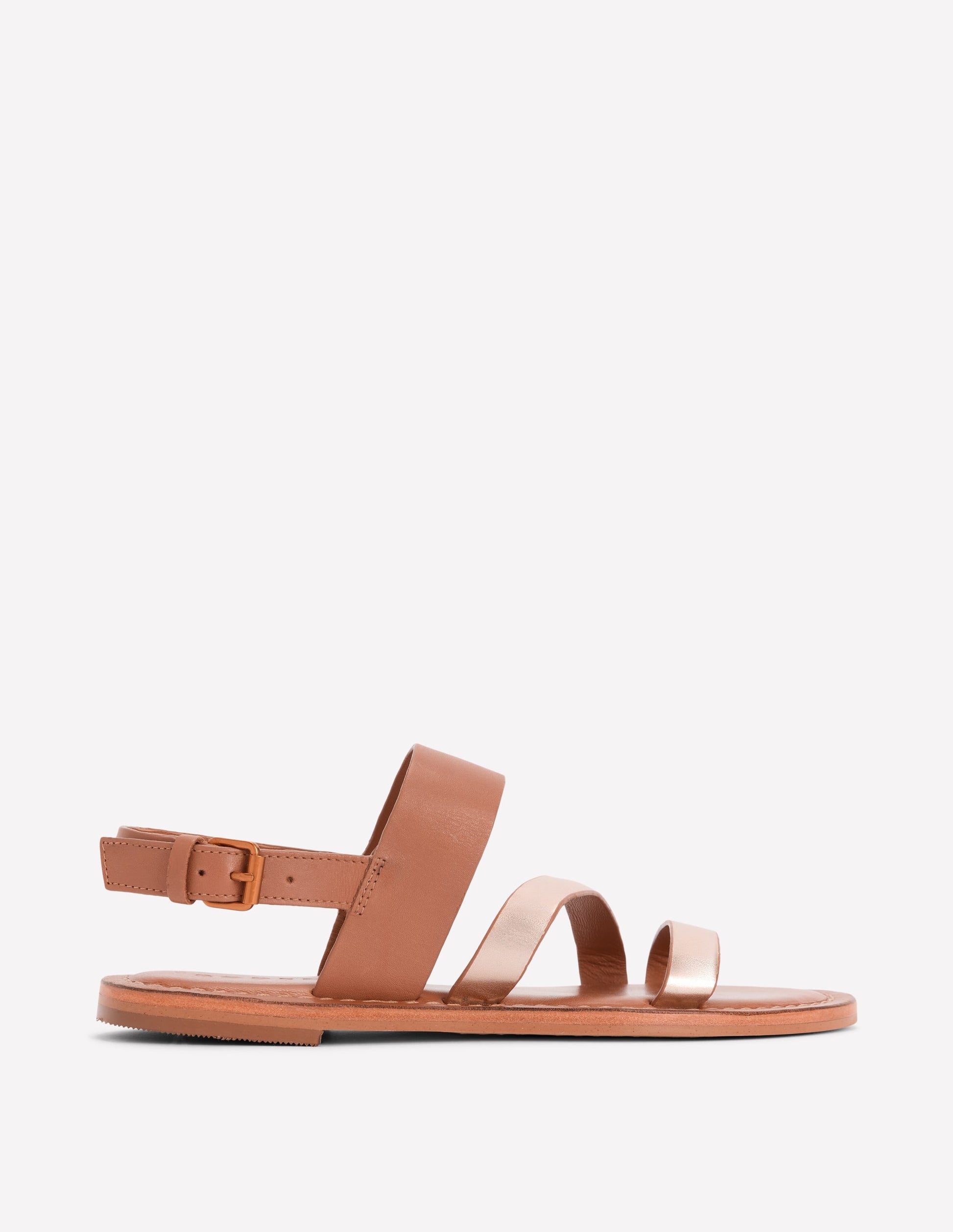 Asymmetric Sandal-Tan/Gold-1