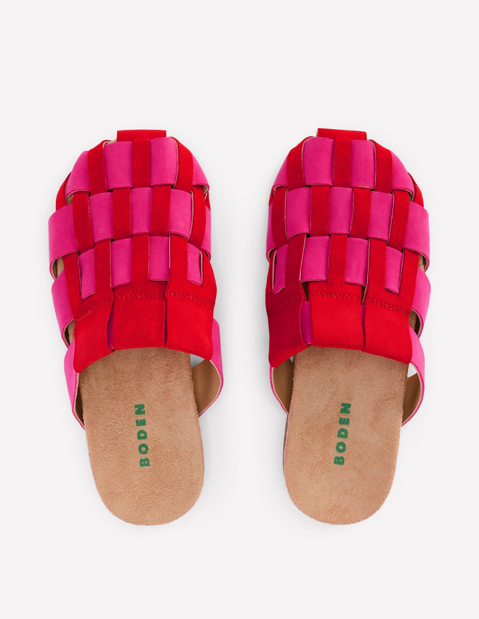 Loretta Multi Strap Clog-Pink/Red-5