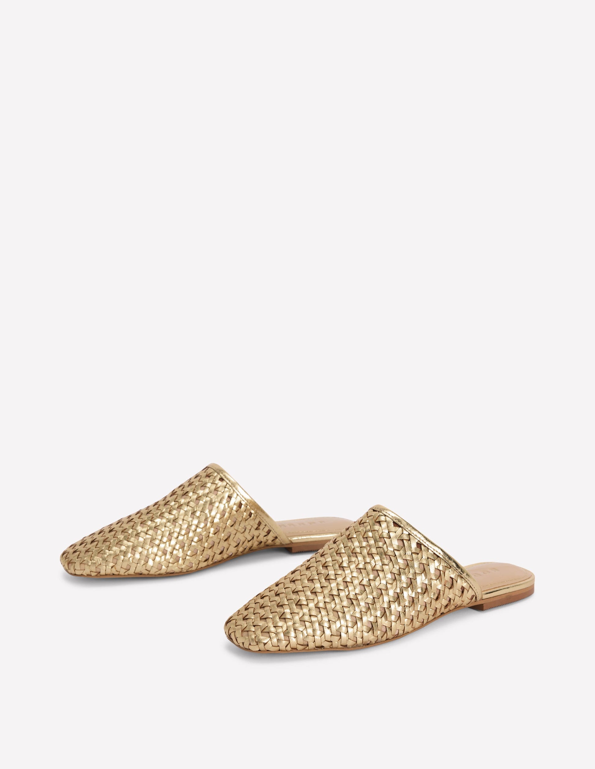 Mule Slipper Loafer-Gold Weave-3
