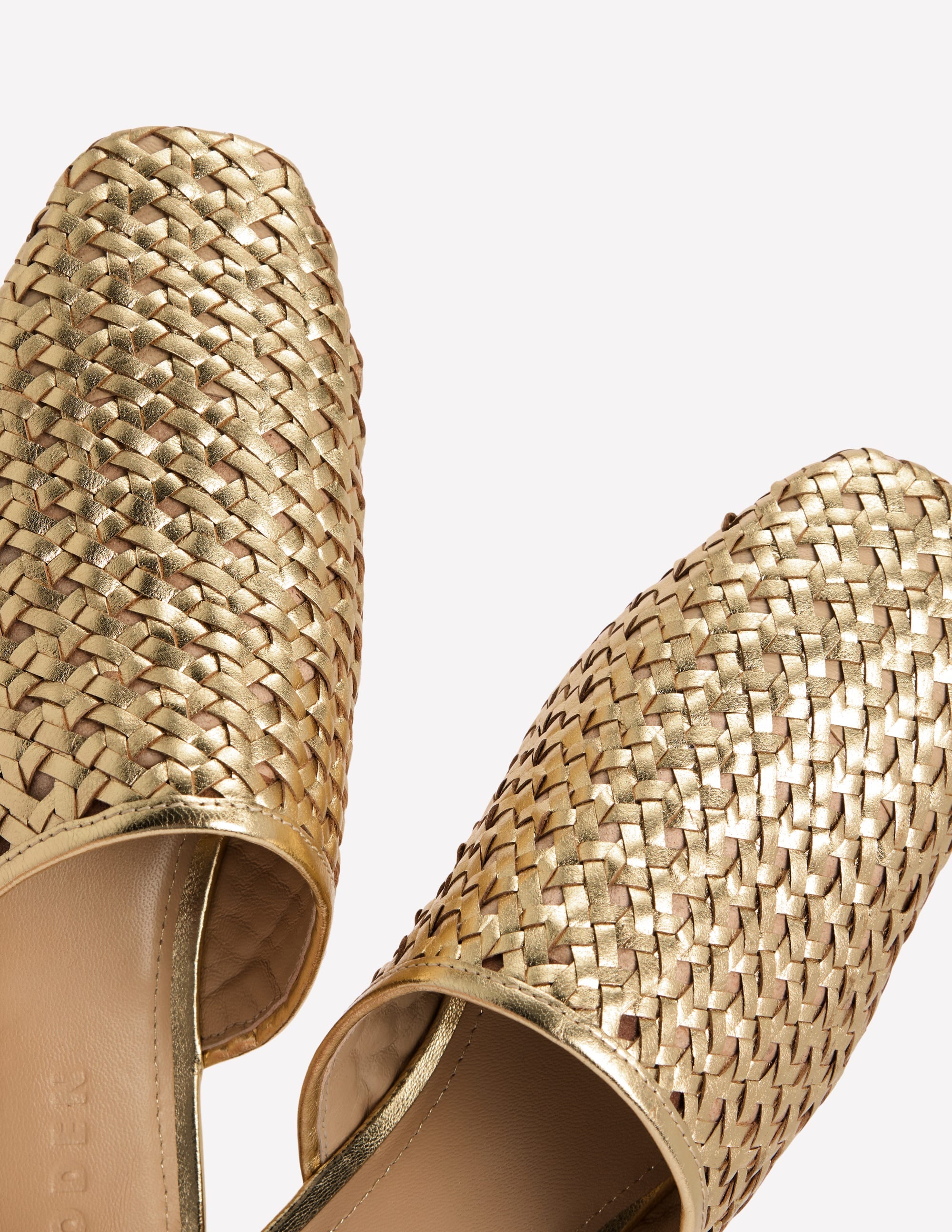 Mule Slipper Loafer-Gold Weave - Image 4