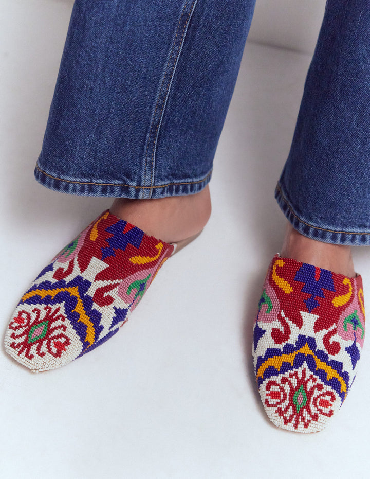 Mule Slipper Loafer-Multi Bead