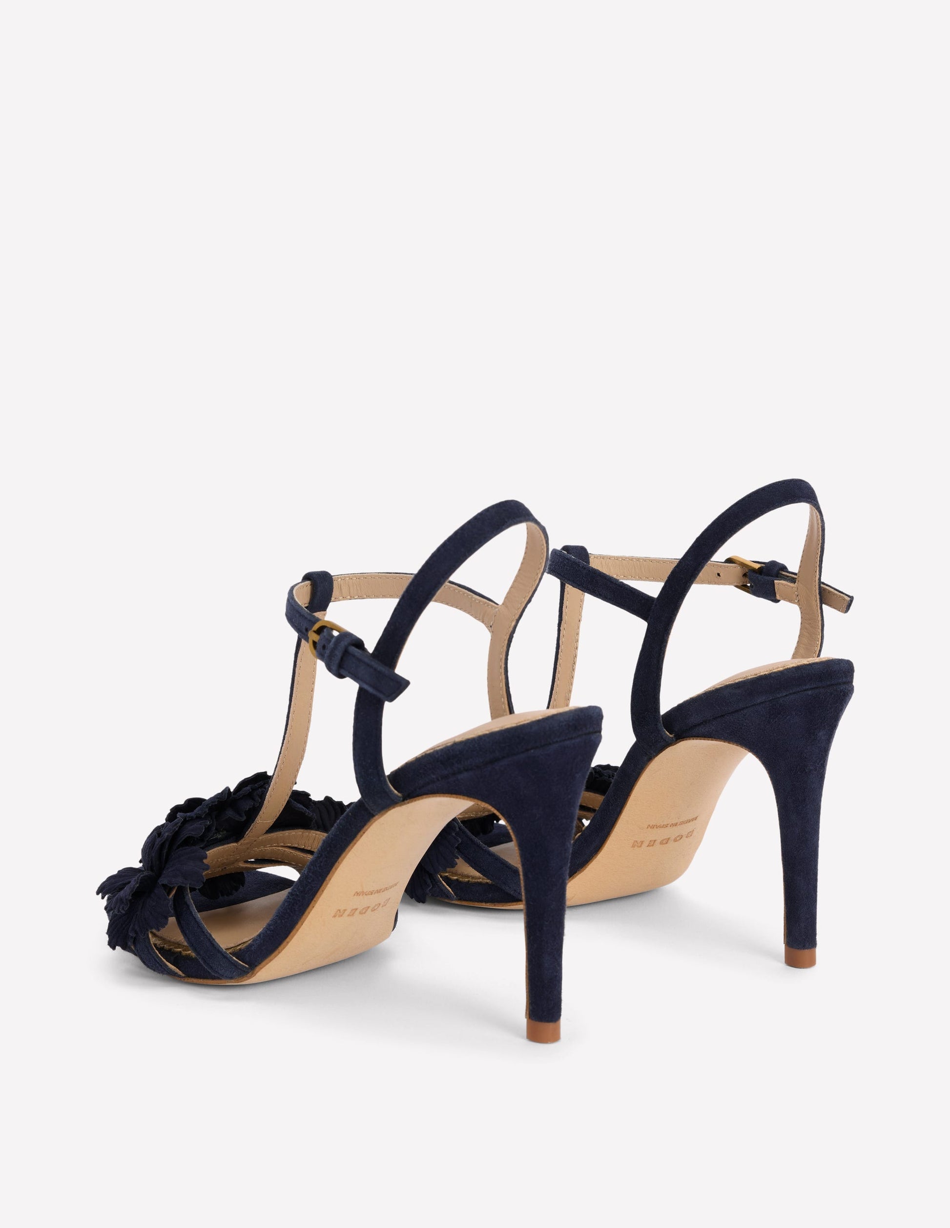 Flower Sandals-Navy-5