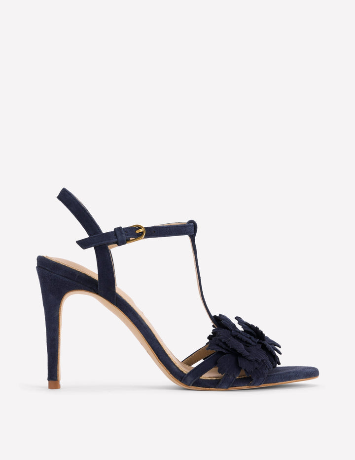 Flower Sandal-Navy