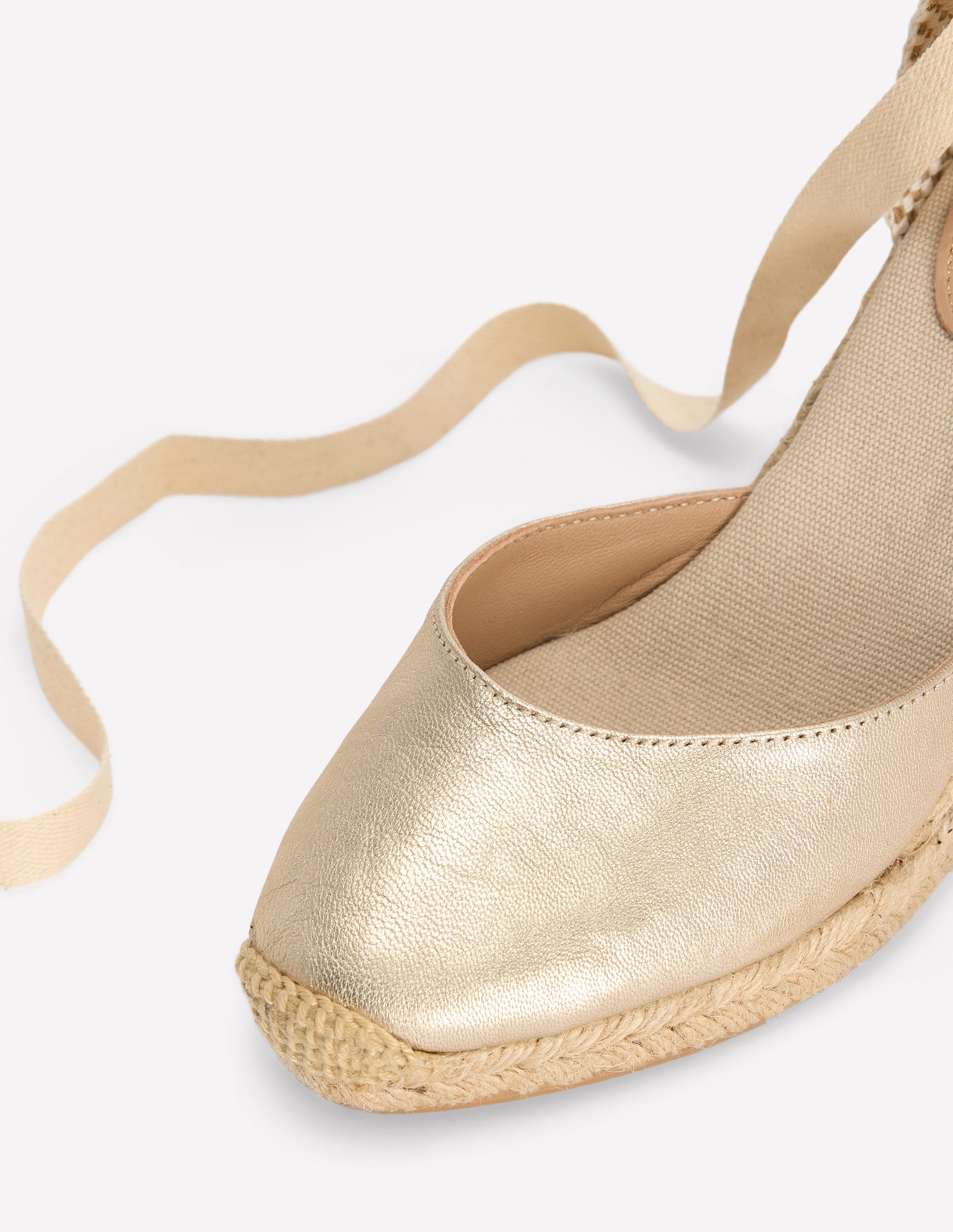 Cassie High Wedge Espadrilles-Gold-4