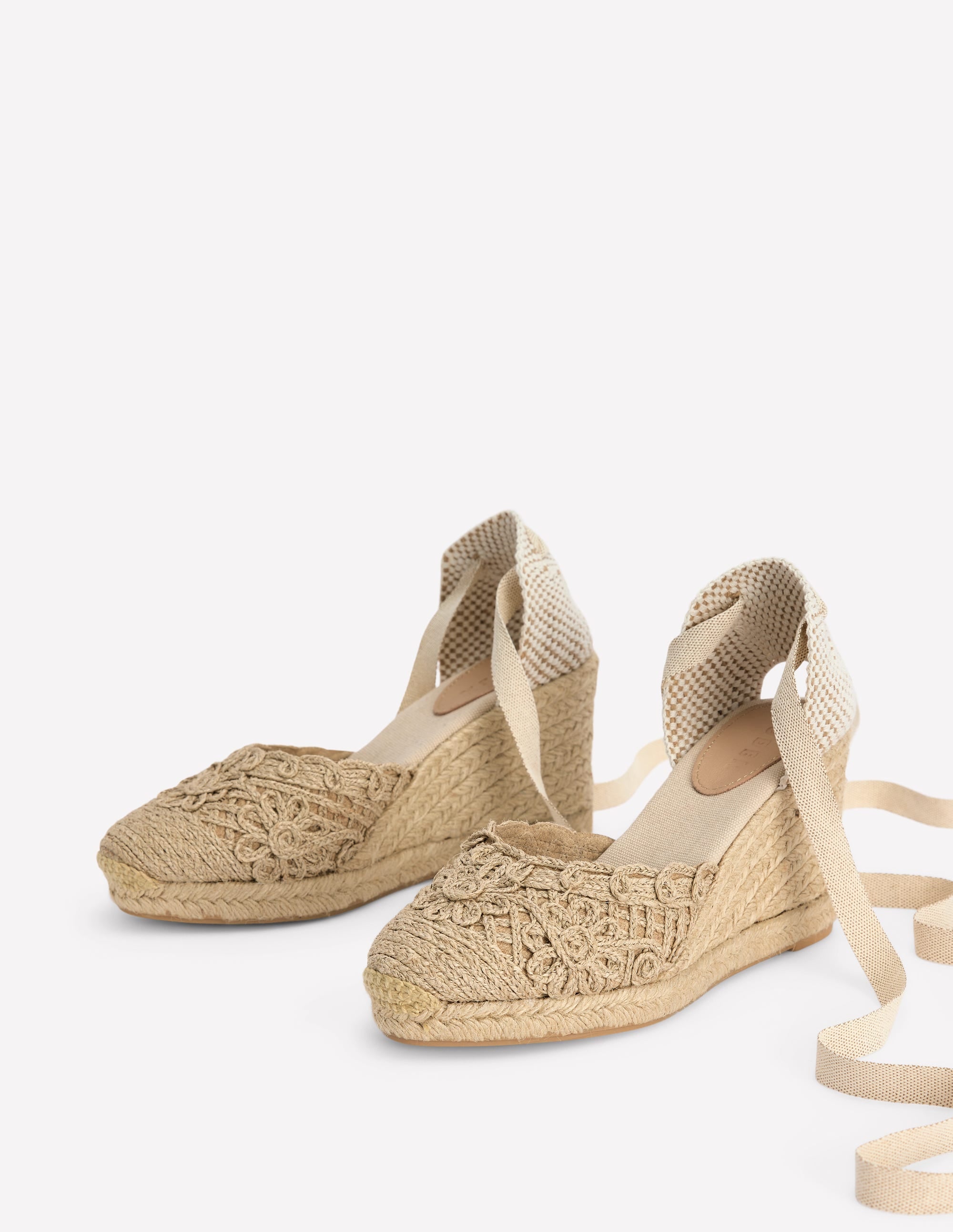 Cassie High Wedge Espadrille-Natural - Image 3