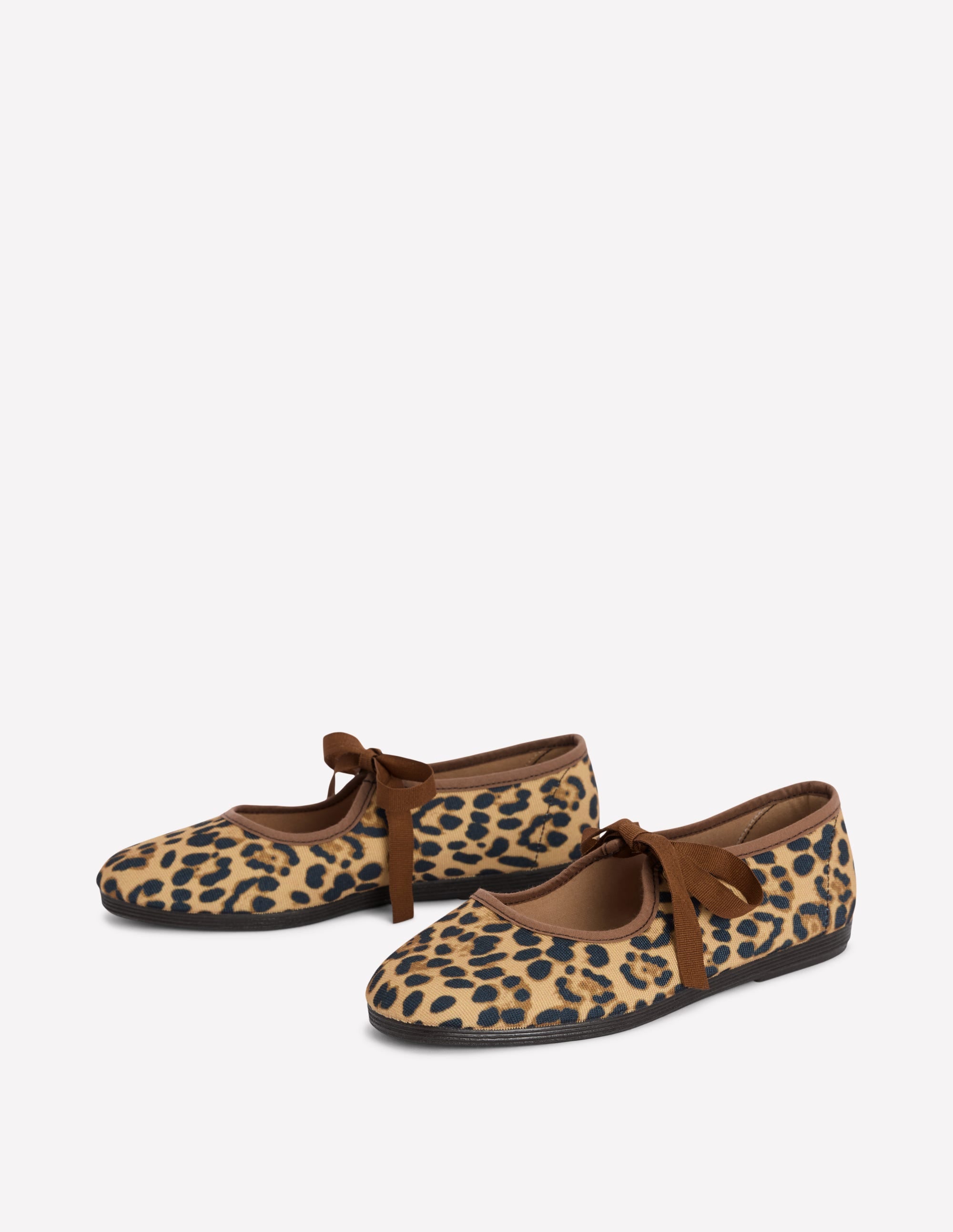 Flexi Tie Mary Janes-Leopard - Image 4