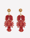 Novelty Beaded Earrings-Lobster