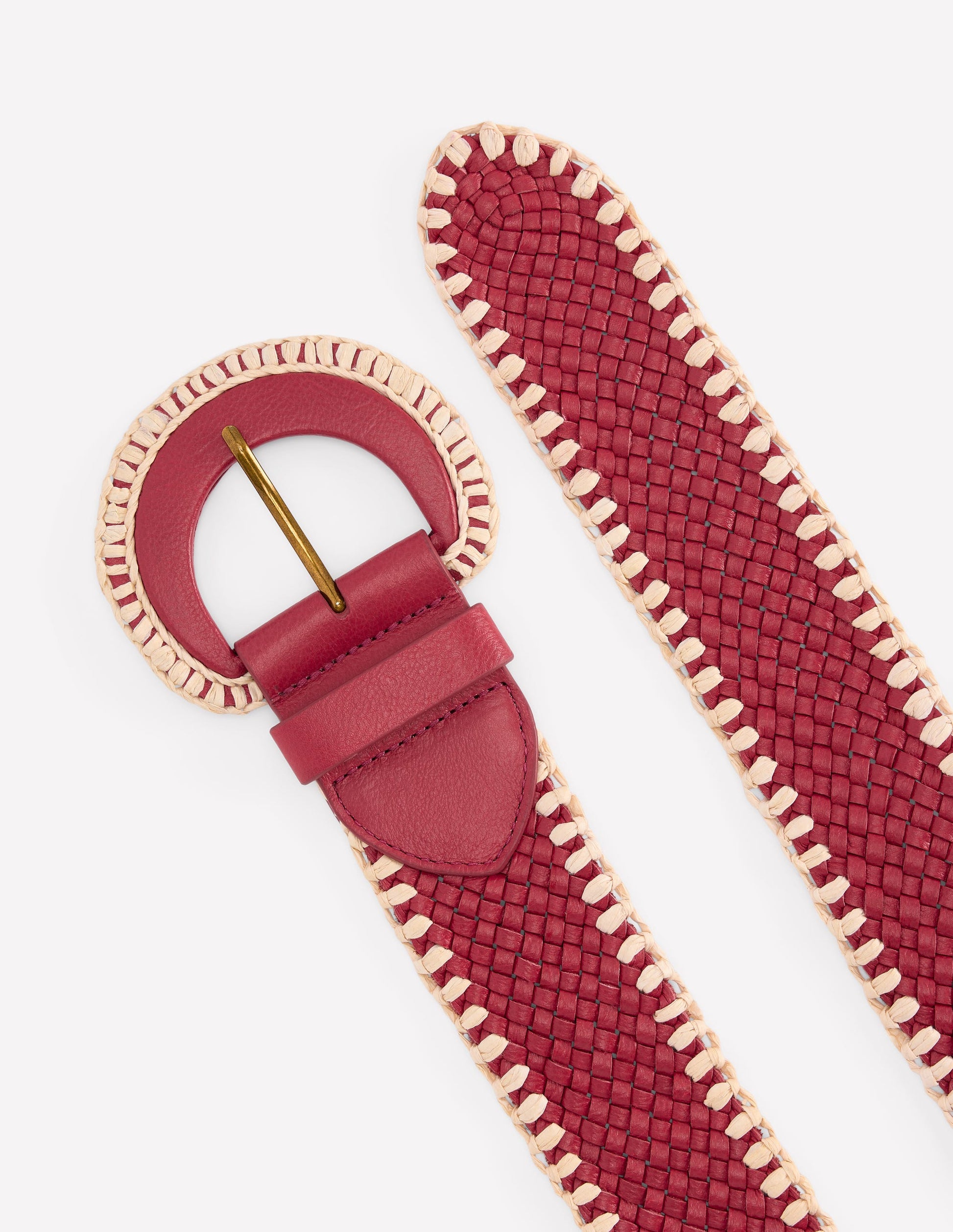 Woven Stitch Belt-Winter Blush-3