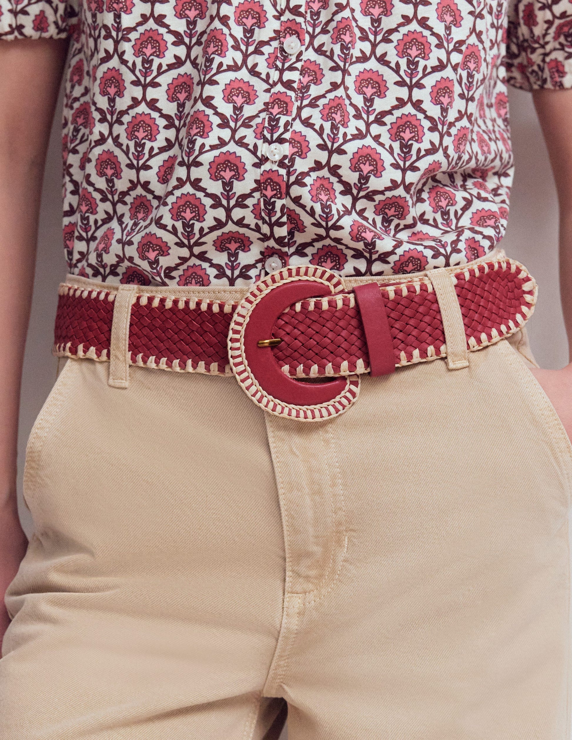Woven Stitch Belt-Winter Blush-2