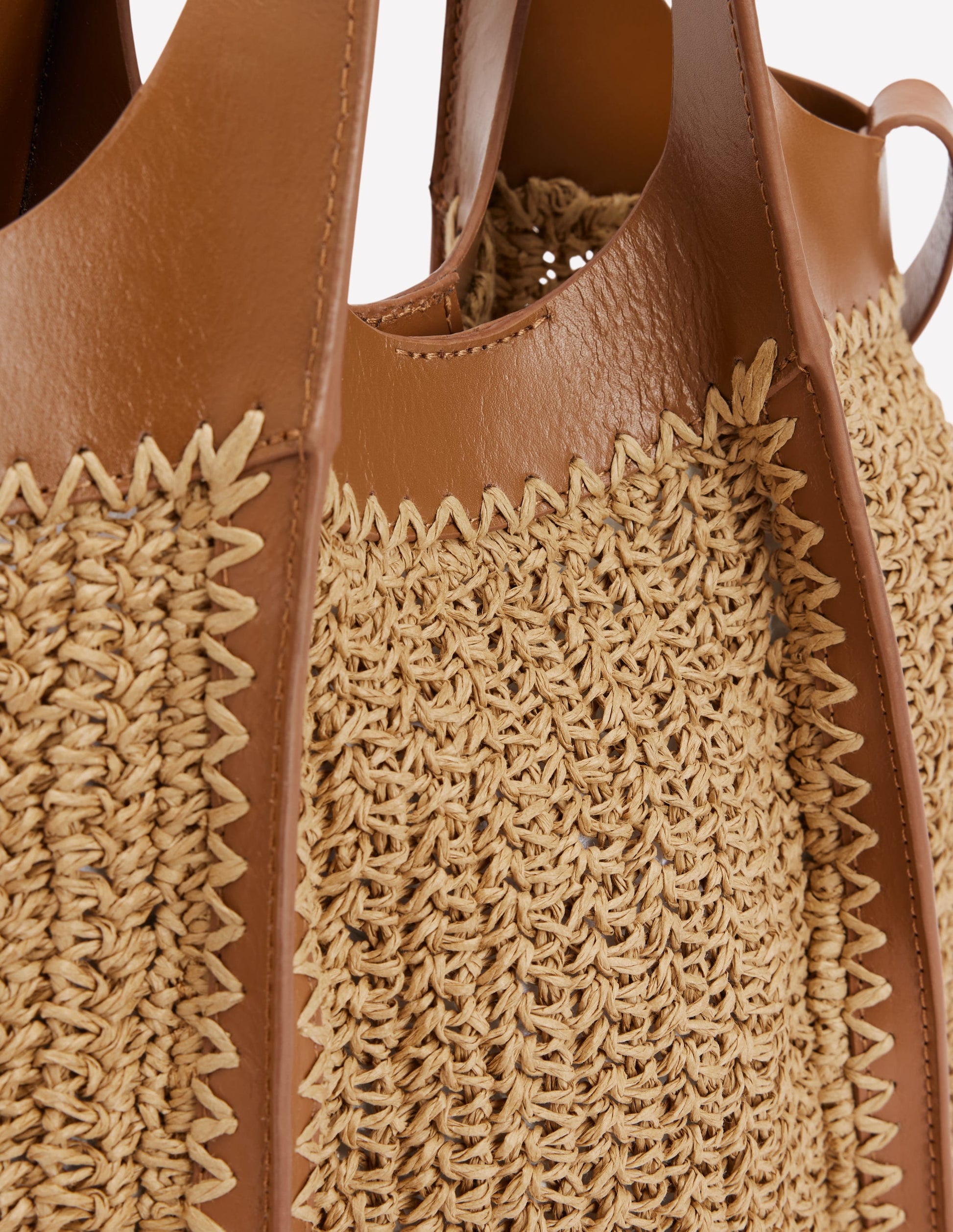 Mini Straw Tote-Natural-4