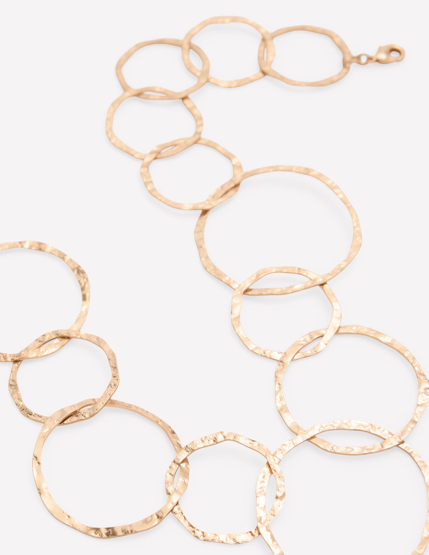Statement Circle Necklace-Gold Colour