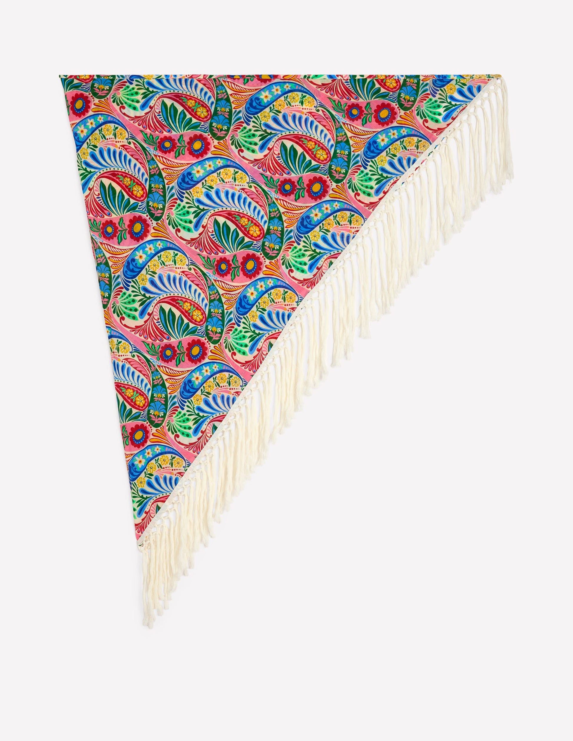 Tassel Sarong-Multi, Enchanted Paisley-5