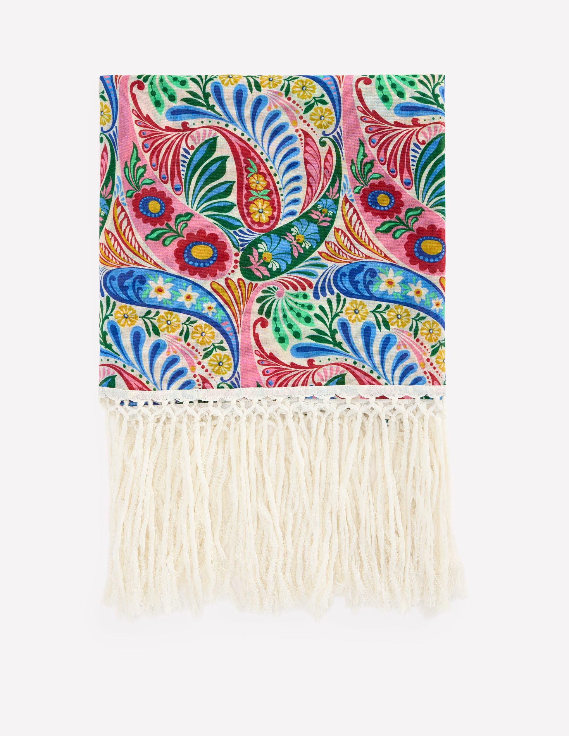 Tassel Sarong-Multi, Enchanted Paisley-3