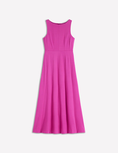 Sleeveless Ponte Midi Dress-Passion Flower-7