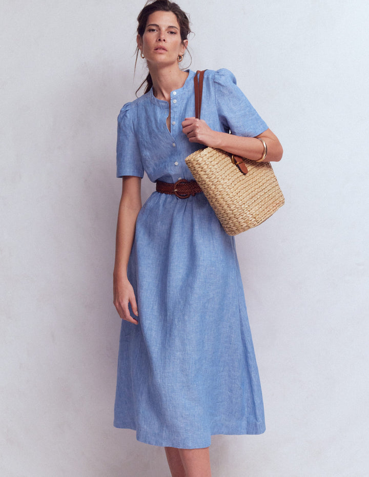 Women's Linen Midi Dresses | Boden Global Women's Linen Midi Dresses | Boden Global