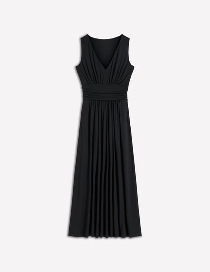 Elodie Jersey Maxi Dress-Black-7