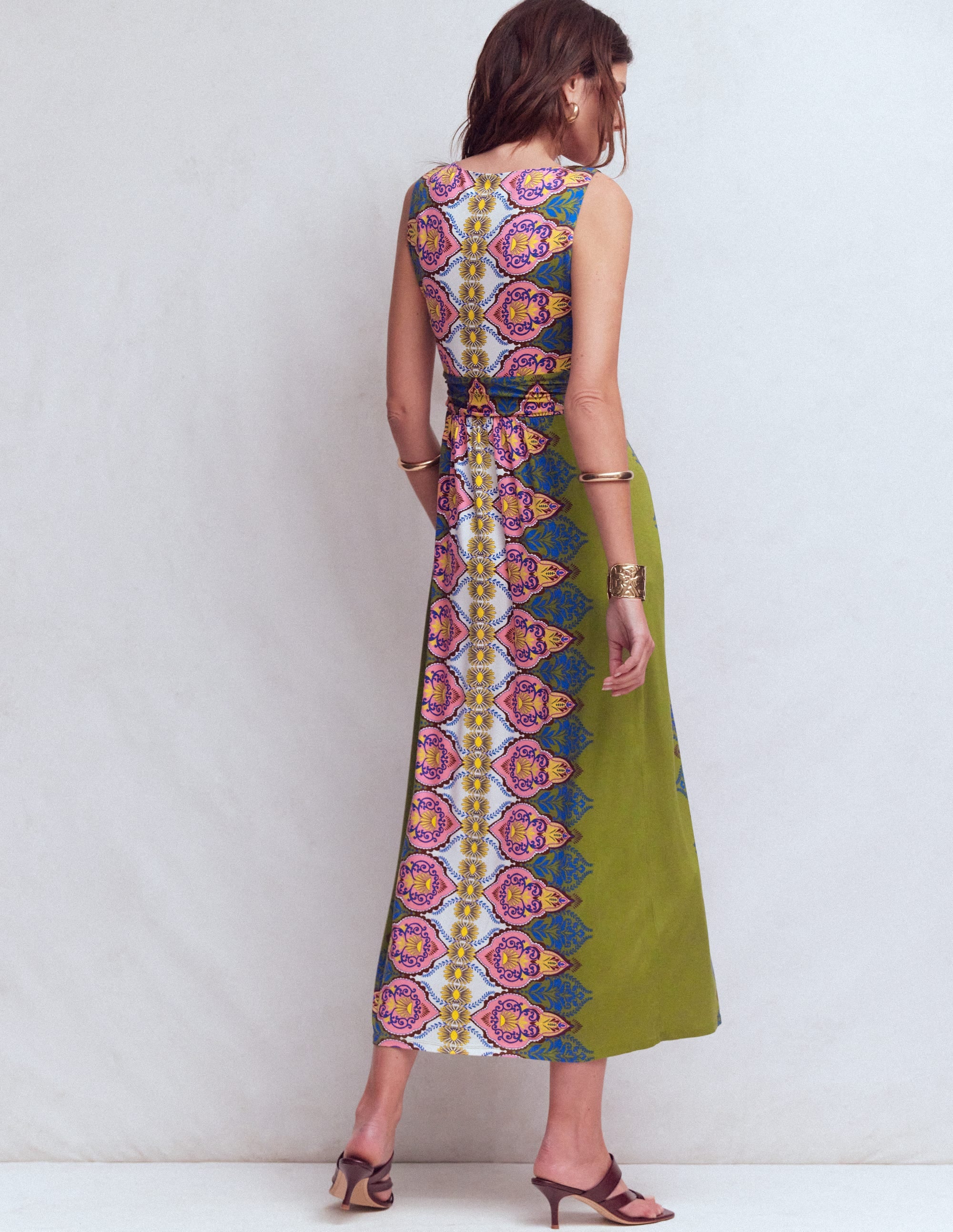 Antonia Jersey Maxi Dress-Multi, Ornamental Garden - Image 3