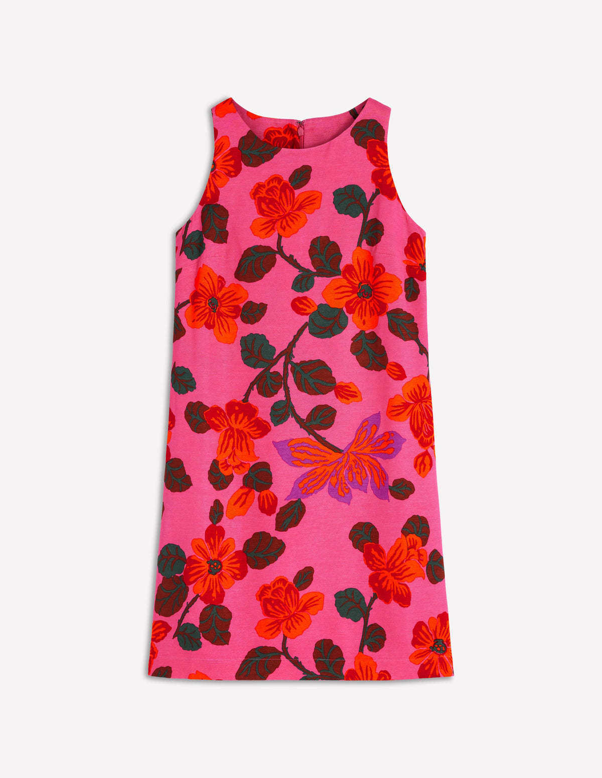 Classic Shift Dress-Pink, Elaborate Blossom - Image 7